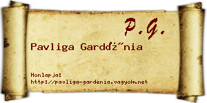 Pavliga Gardénia névjegykártya
